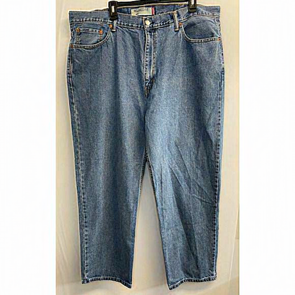 Levi's Men's 550 42X30 Stonewash Jeans‎ Relaxed Fit Straight Leg Denim Red Tab